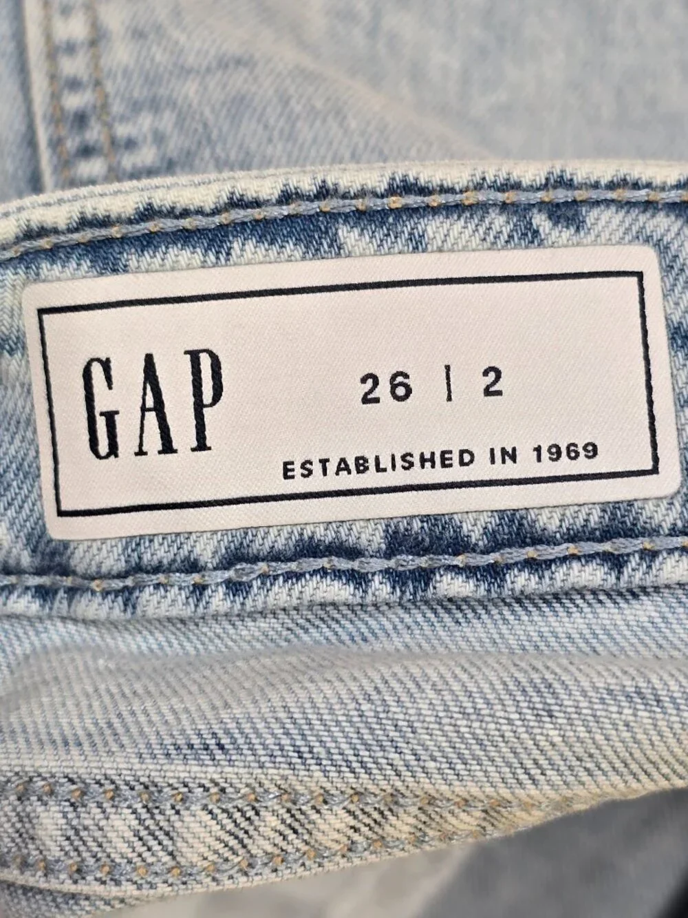 Gap Y2K Light Wash Denim Pencil Maxi Midi Skirt Size 26 Modest